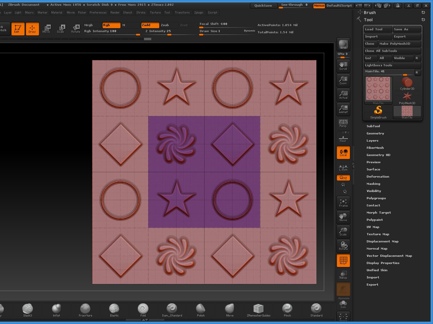 zbrush core importing textures